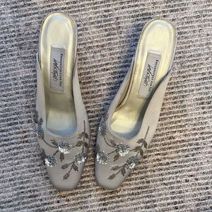 Elegant Embellished Vintage Mule heels